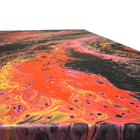 Large Original Modern Acrylic Abstract Wall Art Painting‎ Titled Psychedelic - Picture 5 of 10